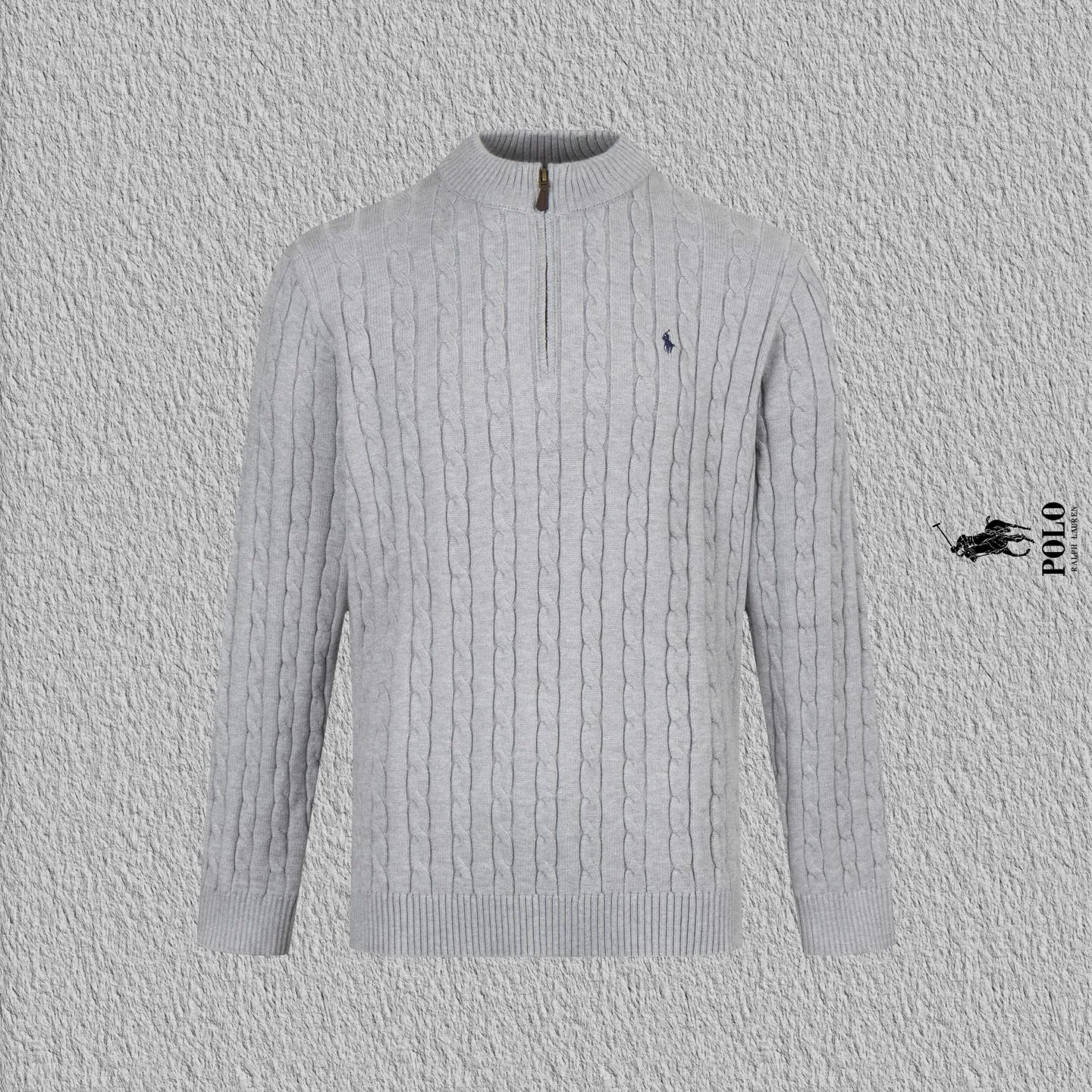 P240 style number B11 Raff half-zip twist embroidered knitted round neck sweater Official website counter consistent sweater High-elasticity imitation rabbit fur core-spun yarn fine knitted fabric Customized original lettering mold half-open zipper Popular Internet celebrity versatile OS version can be worn up to about 180 pounds Imported machine spinning takes a month to match the sweater Three standards are complete Customized accessories Matching version Same style for men and women Colour: Gray Black Size: S M L XL Manual measurement error of about 1-3cm is normal